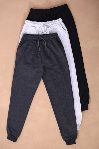 COSBA kids wear Απλό ανδρικό παντελόνι Jogger με 3 τσέπες