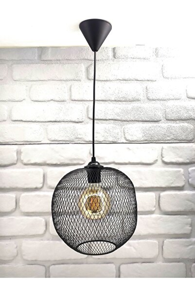 365GUNSERİSONU Endüstriyel Tel Kafes Büyük Küre Model Tekli Sarkıt Salon Hol ...