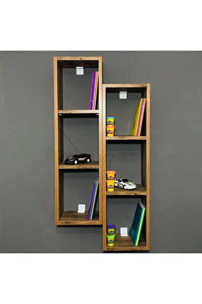 OKYAY MOBİLYA 2'li Dikey Dolap , Kitaplık , Aksesuar Dolabı , Oyuncak Dolabı