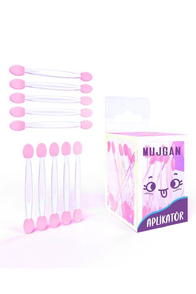 MUJGAN Far Fırçası 10 Adet Toz Pembe