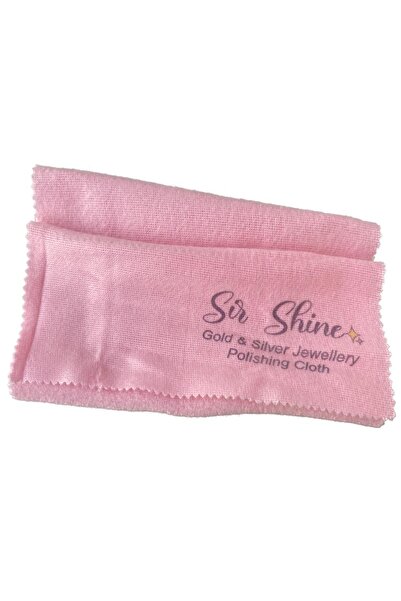 Sir Shine 26x18 Pvc Kutulu Altın Ve Gümüş Parlatma Bezi Pembe