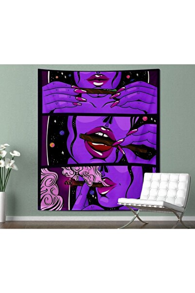 A1881 Tütüncü Kız Duvar Örtüsü