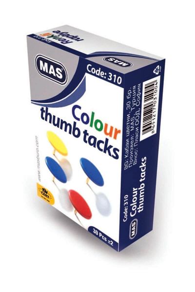 Mas Colorful Pvc Fastener - 36 Pack Coating