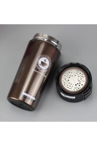 SHADOW 500 Ml Kahve Çift Katmanlı Kaliteli Paslanmaz Çelik Termos Bardak