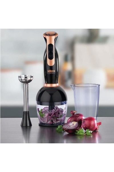 Stilevs Mago Plus Black-copper Hand Blender Set