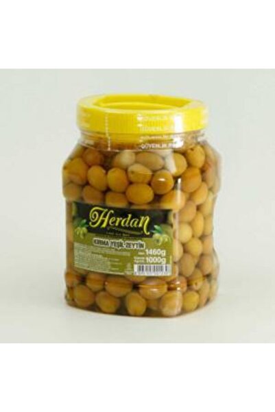 Kırma Yeşil Zeytin 1 L Pet Kavanoz