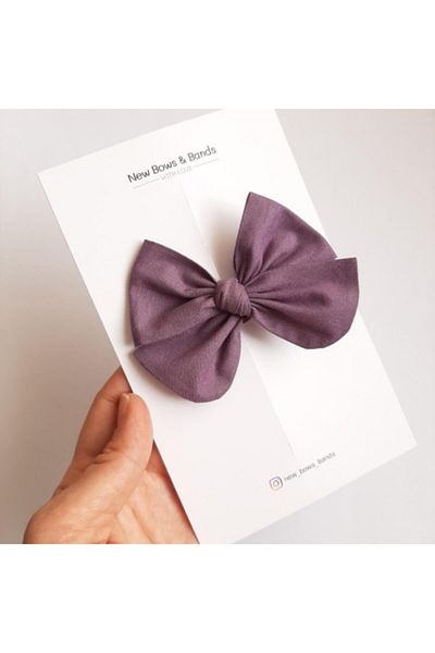 NEW BOWS BANDS إبزيم أرجواني للفتيات والرضع