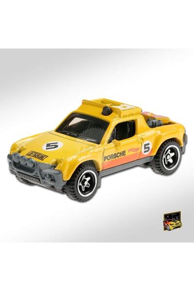 HOT WHEELS لعبة سيارة ذات شكل واحد بورش 914 سفاري أصفر