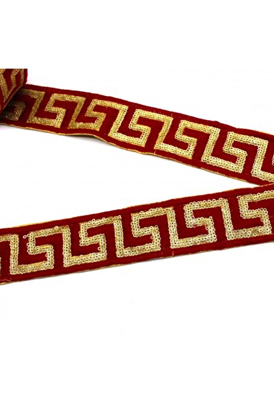 Armada Бордовий етнічний мотив, індійська робота, ширина: 4,5 см