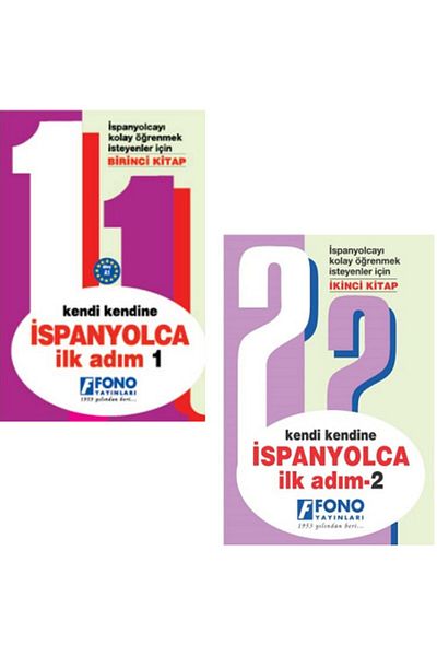 Fono Yayınları Spanish First Step 1 -2 / 2 Book Set -( Audio Book) -