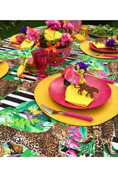 Sister Home Design Leopar Peçete Halkası & Peçete Yüzüğü 2'li