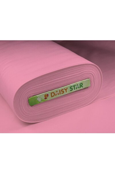 daisy star Pembe Duck Düz Renk Keten Kumaş