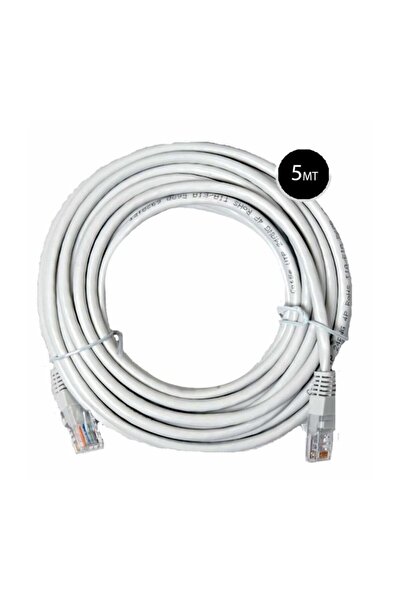 ATAELEKTRONİK 5mt 5 Metre +tv Plus Fiber Adsl Modem Bilgisayar Arası Ethernet...