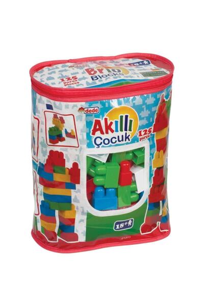 DEDE Akıllı Çocuk Renkli Bloklar 125 Parça