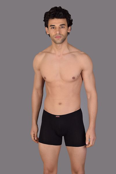COTBOXER Black Modal Ανδρικά Μπόξερ - Λεπτό Λάστιχο