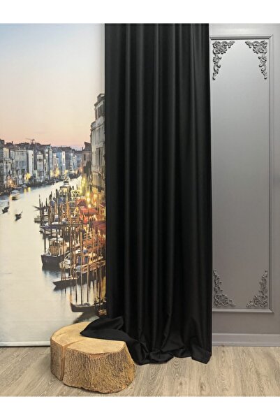 Brillant Κουρτίνα σκίασης Rendecioğlu Tekstil Blackout, ίσια εφαρμογή, μαύρο 831