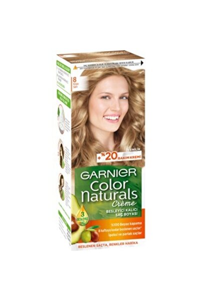 Garnier Color Naturals Saç Boyası - 8 Koyu Sarı