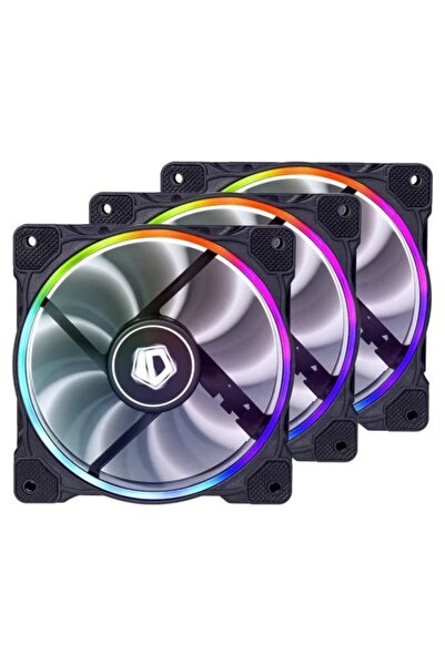 Genel Markalar ID-Cooling ZF-12025 RGB Trio 4Pin PWM 120mm Kasa Fanı 3-LÜ PAKET