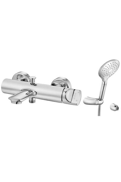 Eca Myra Bathroom Faucet 470H+Myra Articulated Shower Top Set 343H Set of 2