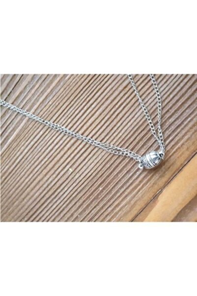 AlpCollection Gray Magnet Couple Lover Necklace Gift Necklace Jewelry Accessory