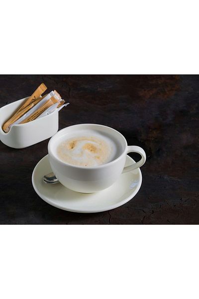 Bonna Porselen 230Cc Coffee Cup Set - 12 Pieces Latte and Cappuchino Rita