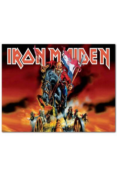 Cakatablo Drvena slika Iron Maiden borbenih stvorenja (veličina 25x35 cm)