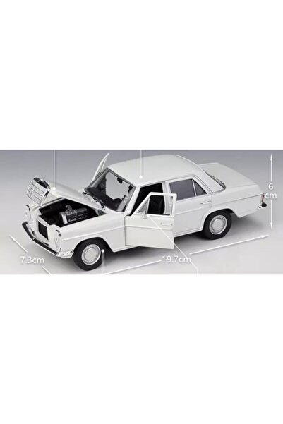 MERCEDES Benz 220 1-24 Die Cast Metal Model Araba Orjinal Lisanslı Beyaz