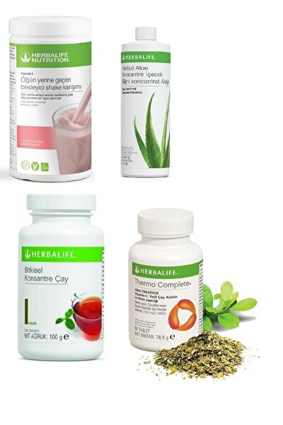 Herbalife Ahududu Beyaz Çikolata Shake Aloe Suyu 100 Gr Klasik Çay Thermo Com...