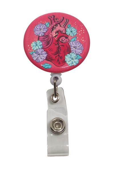 StormiStoretr حامل بطاقات يويو وطوق بطبعة قطرة قلب تشريحية