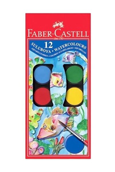 Faber Castell 12 Renk Büyük Boy Suluboya