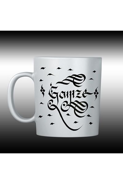 Kütahya Porselen Grimace Written Mug with Line Text