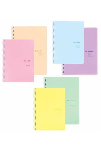 Keskin Colors K. Color Pastel Note A4 100 Sheets Checked Plastic Cover Notebook