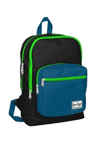 Coral High Rucsac Yaygan Kmp cu trei compartimente negru/petrol Blue14160