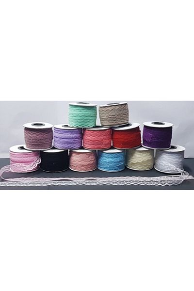 Hayaller Dükkanı Red Lace Ribbon - 25mm 25Meter Consumable