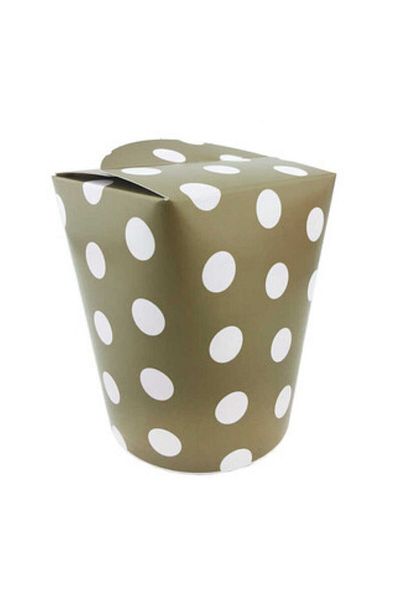 Hayaller Dükkanı 10X13Cm Polka Dot Corn Box - Ellipse Lid, Gold P8-