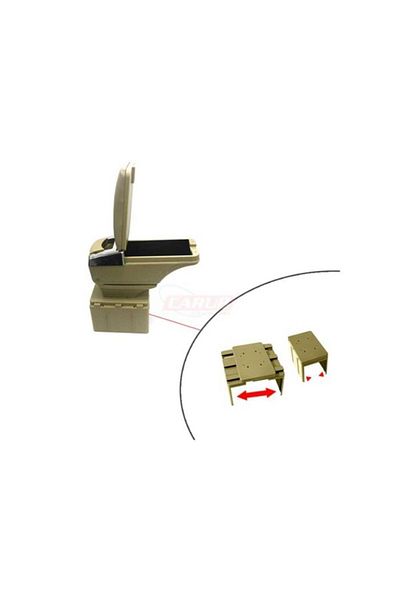 Niken TP Intermediate Armrest Beige Luxury Sliding-ashtray+Cup Holder Adjustable Leg