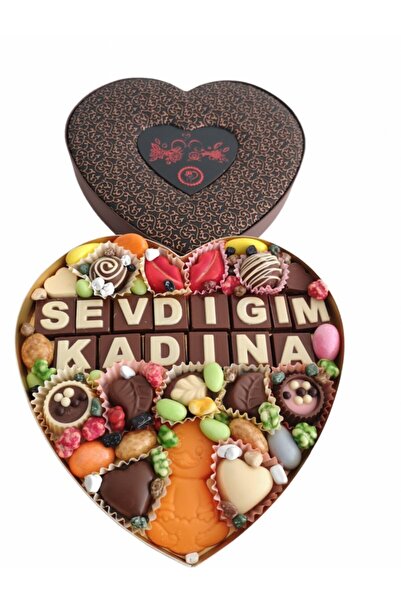 40 YIL ÇİKOLATA KAHVE Yazılı Harfli Isimli Resimli Hediyelik Kalpli Çikolata ...