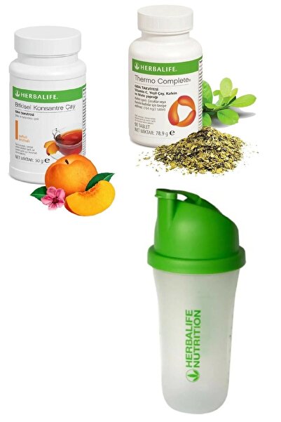 Herbalife Şeftali Aromalı 50 gr Çay Thermo Complete Ve Shaker