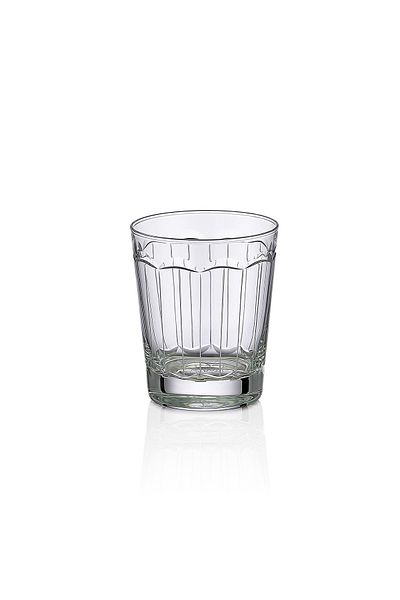 KCD Elegance Simple Cut Hand Decor Gilded 6 Pieces Patterned Water Glass Set