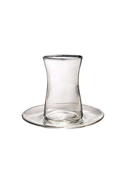 KCD Soprano Platinum 12-Piece Tea Cup Set for 6 People