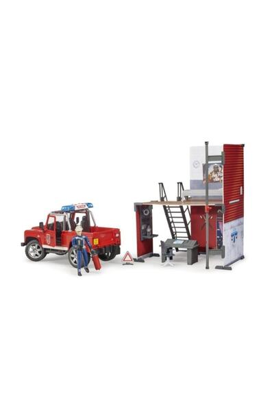 Bruder Itfaiye Istasyonu & Land Rover Itfaiye Aracı Br62701