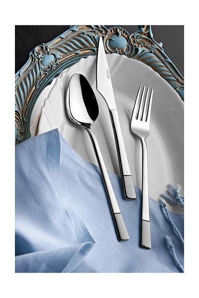 Yetkin Alya Satin 60 Piece Spoon Fork Set
