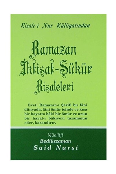 Envar Neşriyat Ramazan Iktisat-şükür Risaleleri - Orta Boy (kod:424)