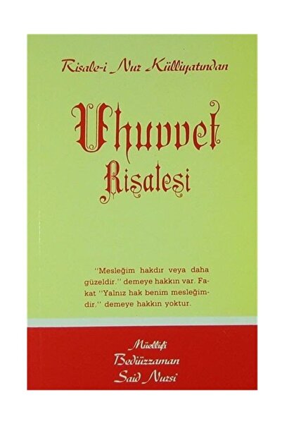 Envar Neşriyat Uhuvvet Risalesi - Orta Boy (kod:434)