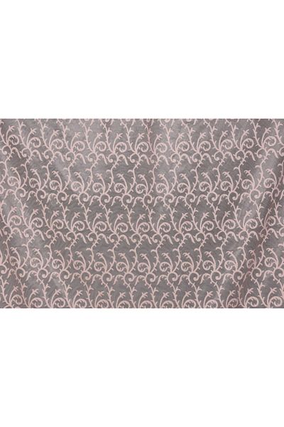 AKÇA TEKSTİL Shawl Model Powder Color Single Wing Ready-made Planted Pleated Background Curtain 75*260 Cm