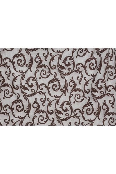 AKÇA TEKSTİL Sultan 2 Bitter Brown Color Single Wing Ready-made Planted Pleated Background Curtain 75*260 Cm