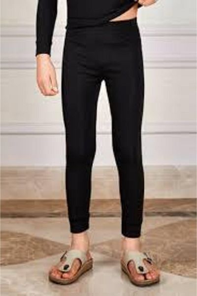Berrak .Boy's Thermal Bottom Μαύρο Χρώμα
