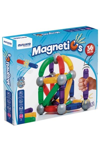 Miniland Giant Magnetic Building Game, 36 Pieces