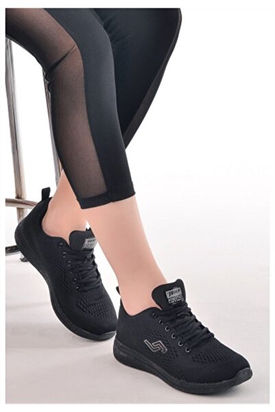 Jump Γυναικεία Μαύρη Σόλα Memory Casual Sports Shoes V4 24937