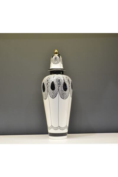 Lucky Art Ba-hem Siyah Beyaz Desenli Büyük Boy Küp